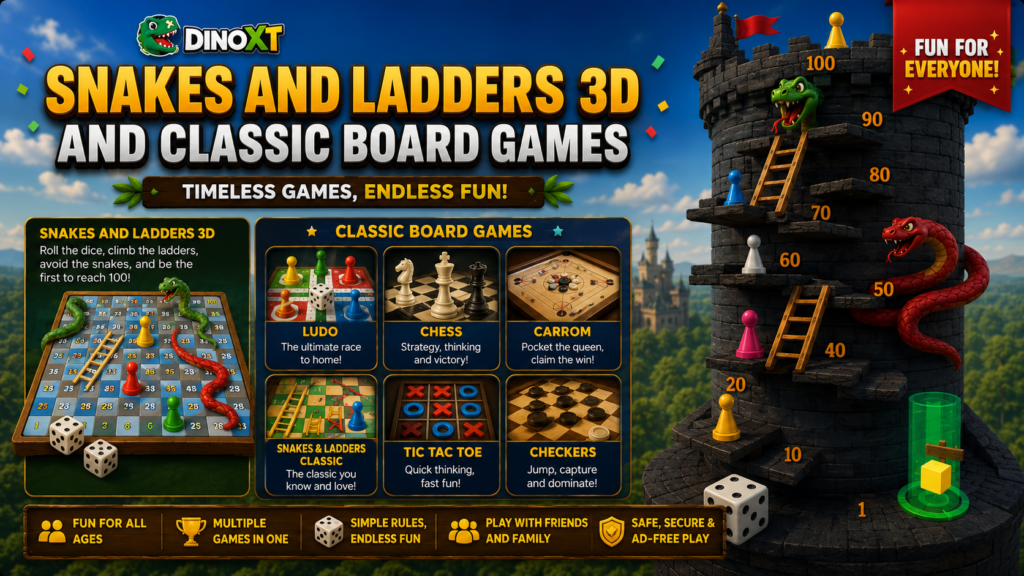 Snakes And Ladders 3D and Classic Board Games