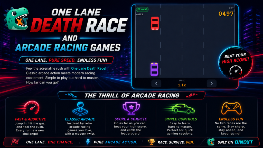 One Lane Death Race and Arcade Racing Games