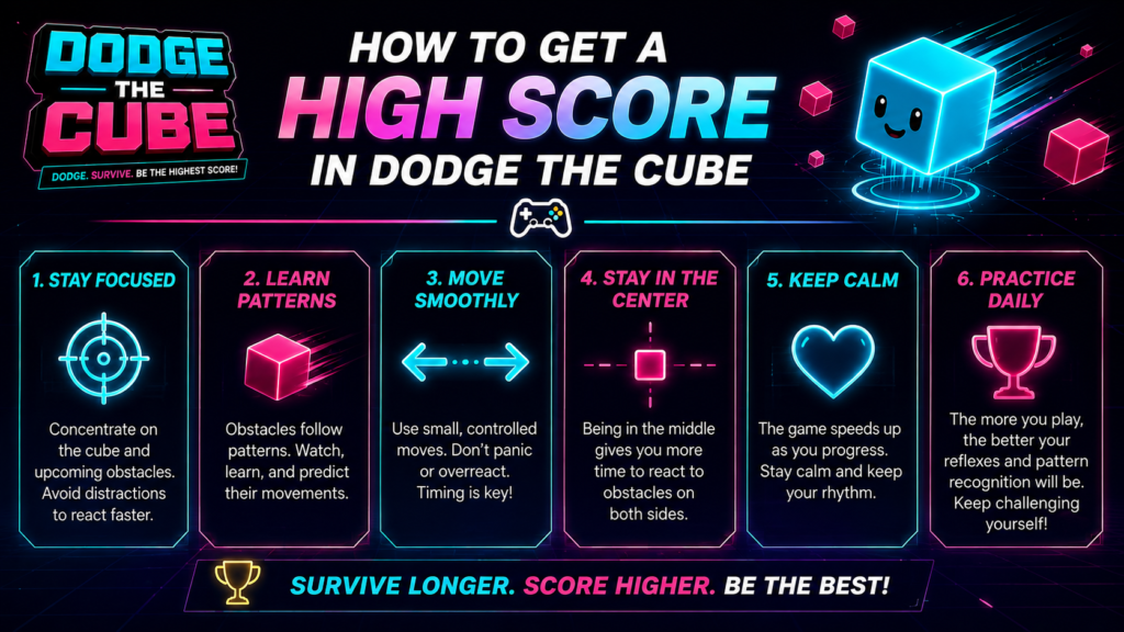 How to Get a High Score in Dodge the Cube How to Get a High Score in Dodge the Cube