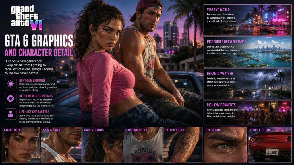 GTA 6 Graphics and Character Detail
